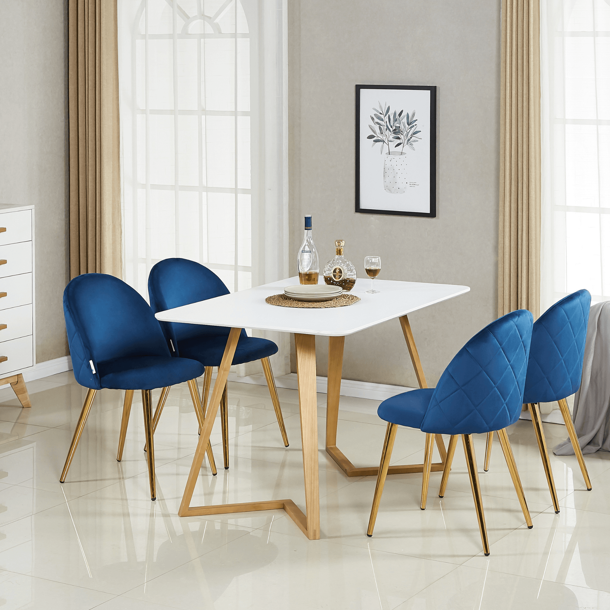 Lucia Deluxe Velvet Chair