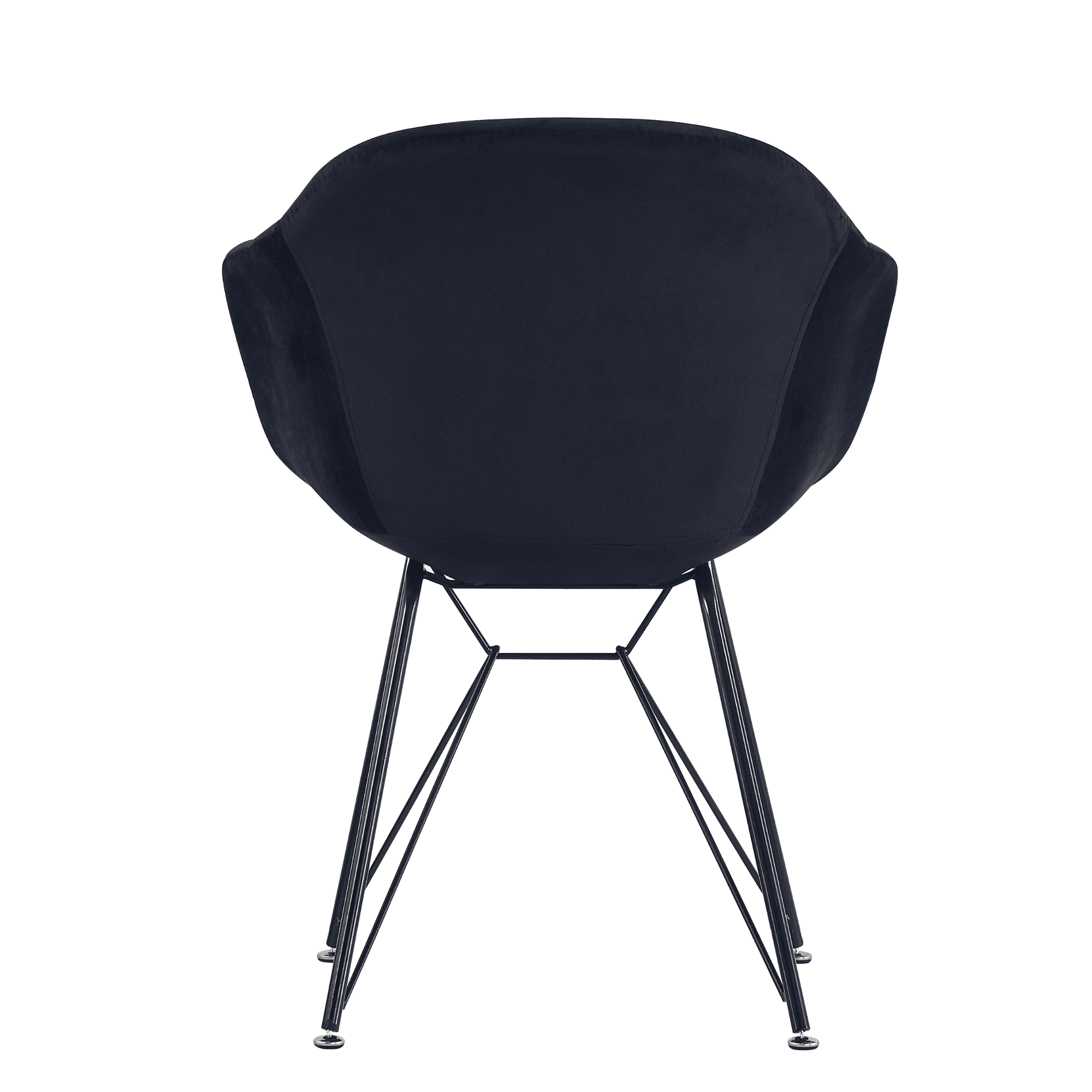 Valentina Dallas Dining Table Chairs Set of 4 - An Oak Dining Table & Set of 4 Black Velvet Dining Chairs - PN Home