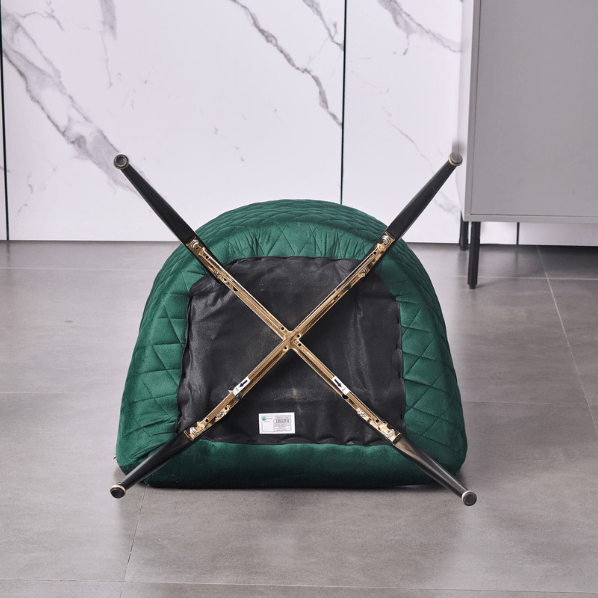 Vittorio LUX Velvet Dining Chair with Metal Legs - Perfect for Dining Room Living Room - PN Home