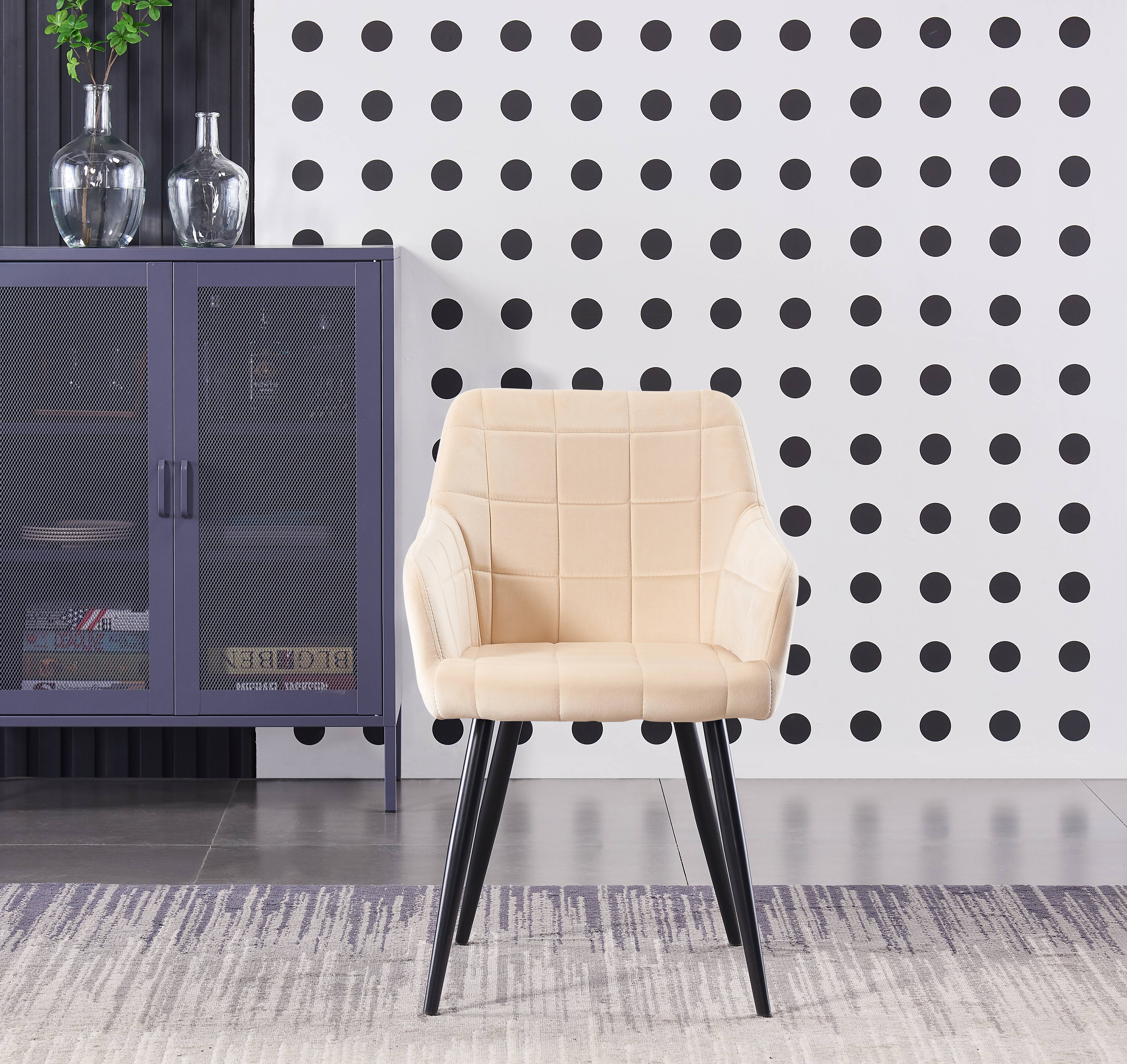 Camden Cosmo LUX Dining Set, a Table and Chairs Set of 4, Black/Dark Grey