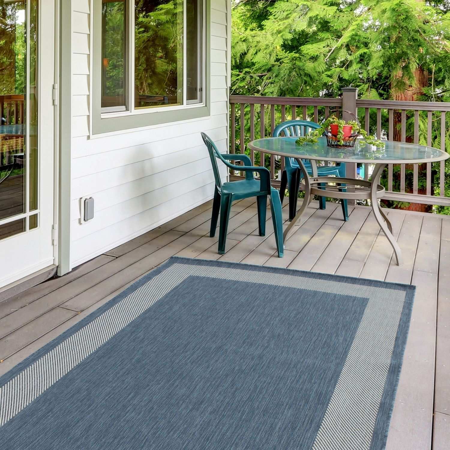 Ecology Outdoor Rug Blue | 200blu - PN Home