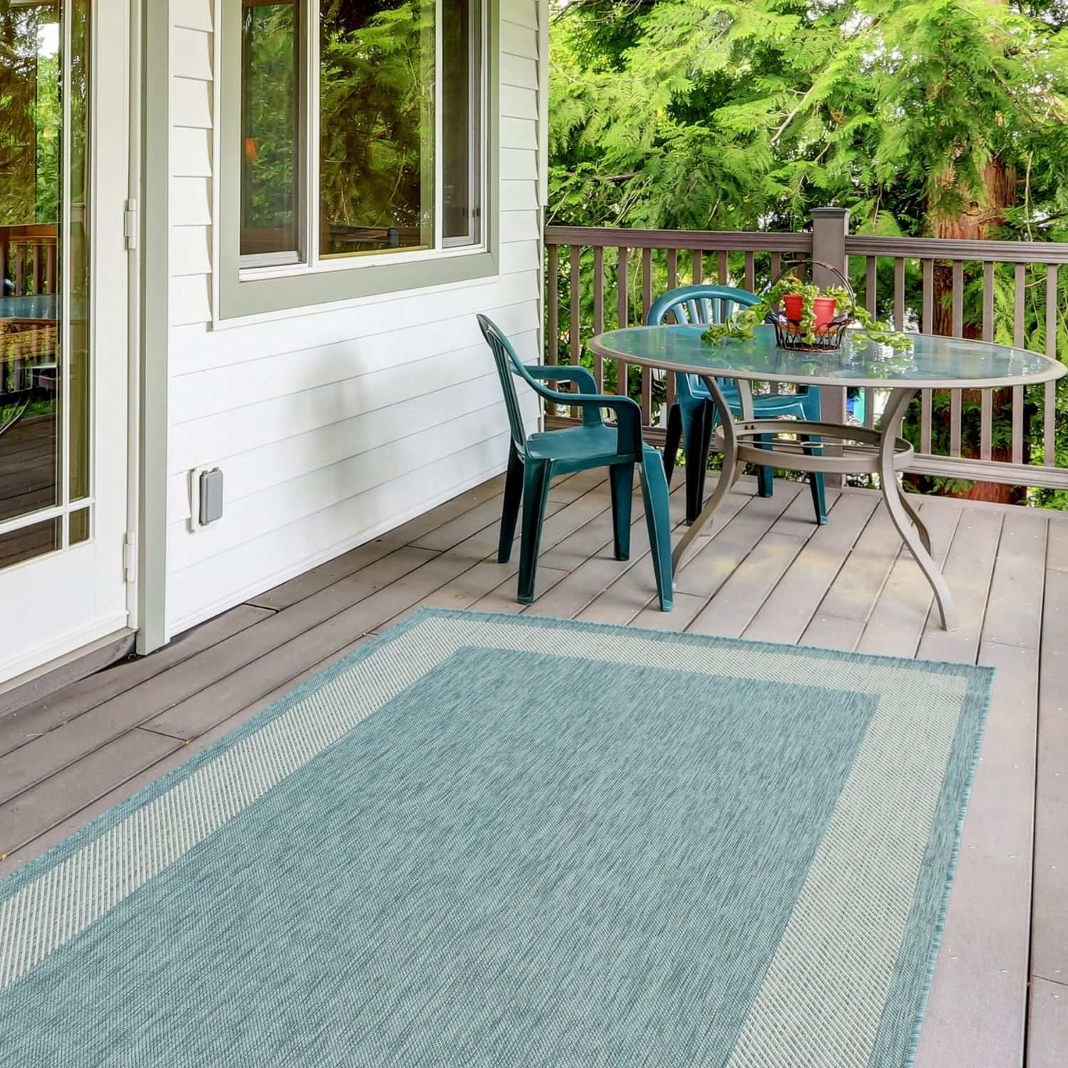 Ecology Outdoor Rug Aqua | 200AQ - PN Home