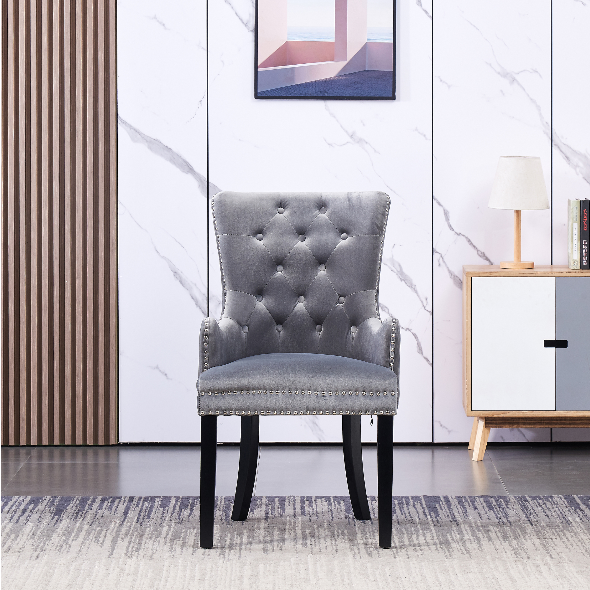 Windsor LUX Velvet Dining Chair (with armrests)