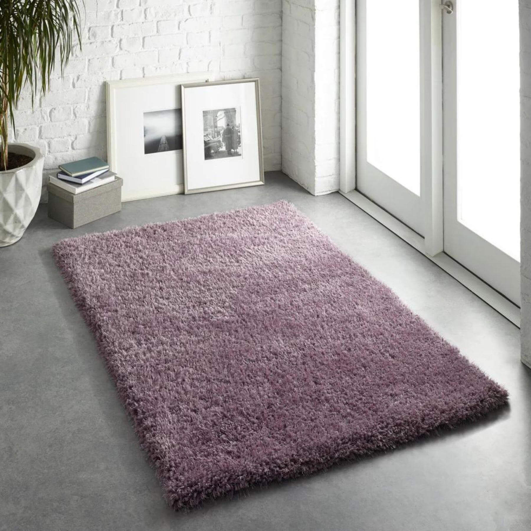 Chicago Lavender Shaggy Rug - PN Home