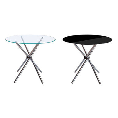 Afton Round Dining Table With Glass Top - PN Home