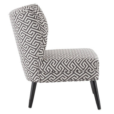 Regents Park Greek Key Design Accent Chair - PN Home