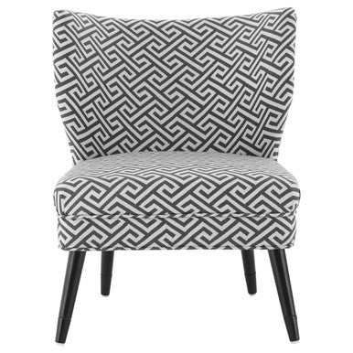 Regents Park Greek Key Design Accent Chair - PN Home