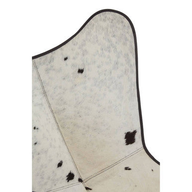 Buffalo Black and White Cowhide Butterfly Chair - PN Home