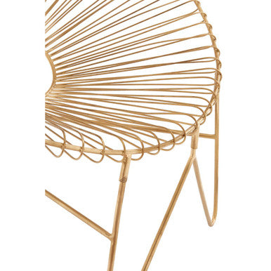 Templar Gold Wire Frame Occasional Chair - PN Home