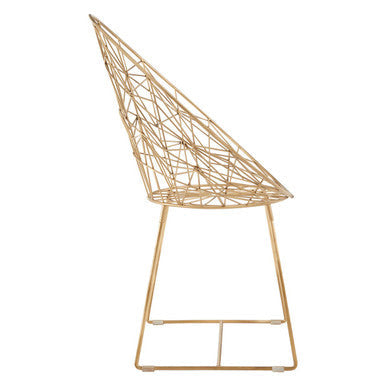 Templar Gold Frame Occasional Chair - PN Home