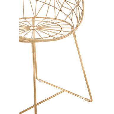 Templar Gold Frame Occasional Chair - PN Home