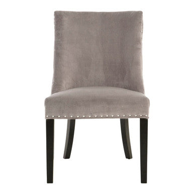 Regents Park Grey Velvet With Tufted Back Dining Chair - PN Home