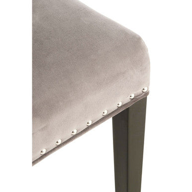 Regents Park Grey Velvet With Tufted Back Dining Chair - PN Home