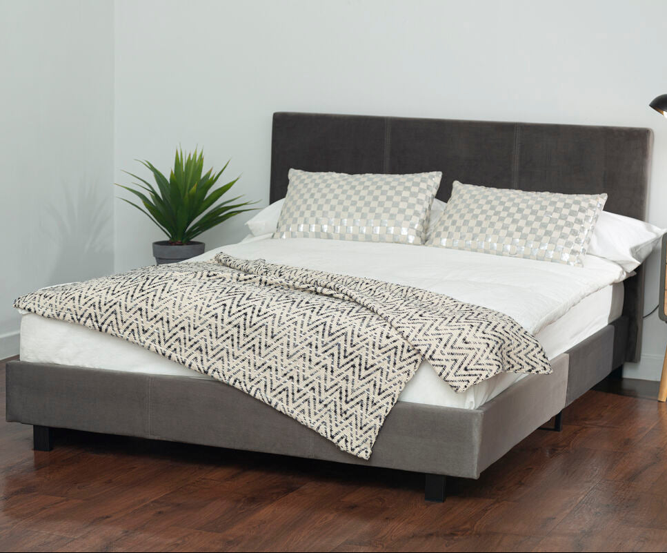 Napoli Grey King Bed - PN Home
