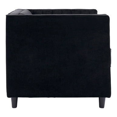 Farah Black Velvet Chair - PN Home