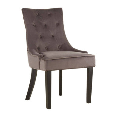 Daxton Storm Grey Velvet Dining Chair - PN Home