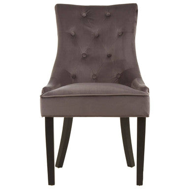 Daxton Storm Grey Velvet Dining Chair - PN Home