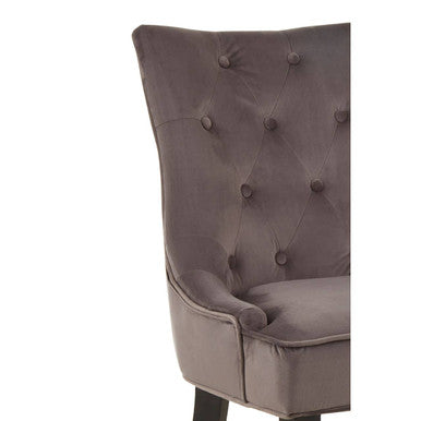Daxton Storm Grey Velvet Dining Chair - PN Home