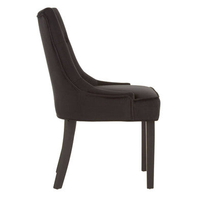 Daxton Black Velvet Dining Chair - PN Home