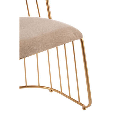 Lexi Chair With White Linen Seat