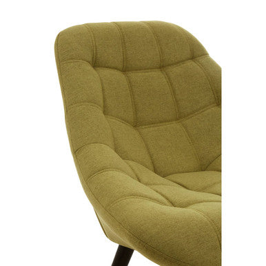 Stockholm Green Faux Linen Chair
