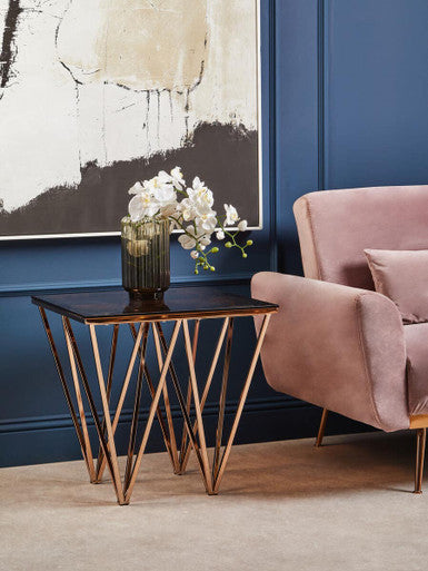 Pink Velvet Sofa Bed, Hatton - PN Home