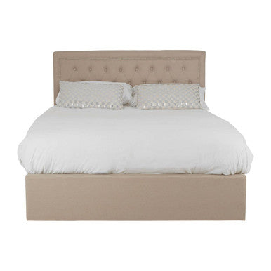 Hannah Beige Ottoman Double Bed - PN Home