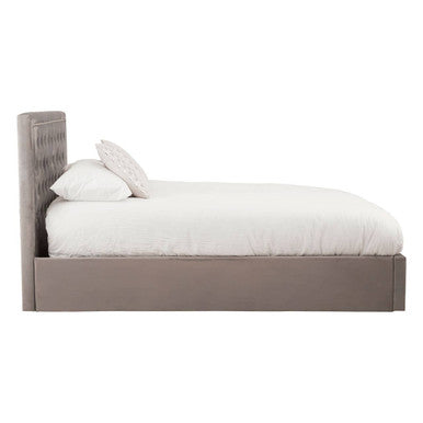 Hannah Grey Ottoman King Bed - PN Home