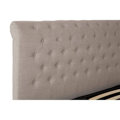 Orlando Light Grey Ottoman Double Bed - PN Home