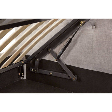 Orlando Light Grey Ottoman Double Bed - PN Home