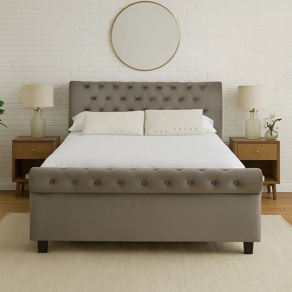 Orlando Grey Ottoman King Bed - PN Home