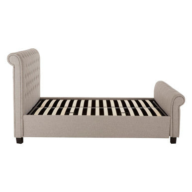 Orlando Light Grey Ottoman King Bed - PN Home