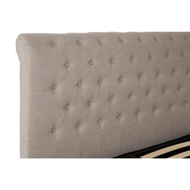 Orlando Light Grey Ottoman King Bed - PN Home