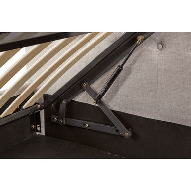 Orlando Light Grey Ottoman King Bed - PN Home