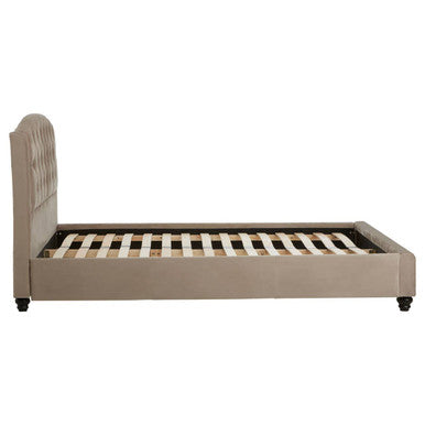 Josephine Mink Brushed Velvet Double Bed - PN Home