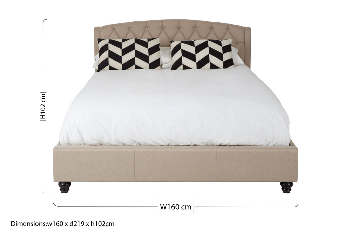 Josephine Beige King Bed - PN Home