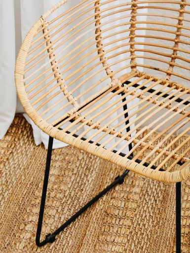Lagom Natural Rattan Rounded Chair