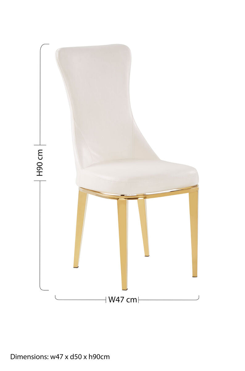 Forli White Dining Chair - PN Home