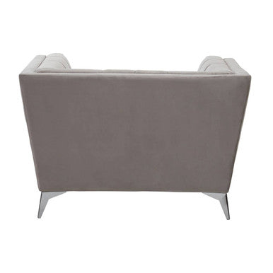 Hansa Grey Velvet Chair - PN Home