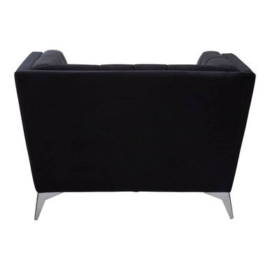 Hansa Black Velvet Chair - PN Home