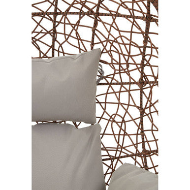 Goa Brown Rattan Hanging Chair - PN Home