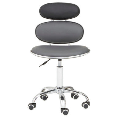 Fran Black Pu Home Office Chair - PN Home
