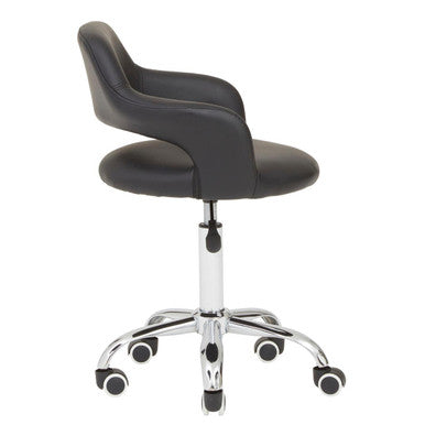 Fionna Black Home Office Chair with Curved Back - PN Home