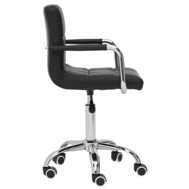 Finn Black Home Office Chair With Swivel Base - PN Home