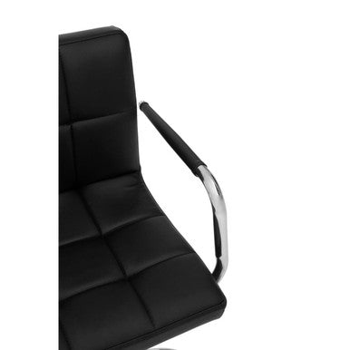Finn Black Home Office Chair With Swivel Base - PN Home