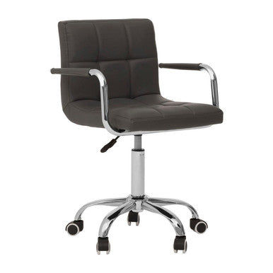 Finn Grey Home Office Chair With Swivel Base - PN Home