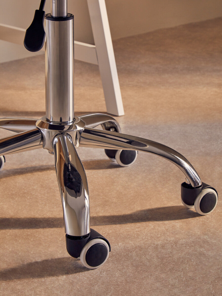 Franki Grey Velvet Quilted Home Office Chair - PN Home