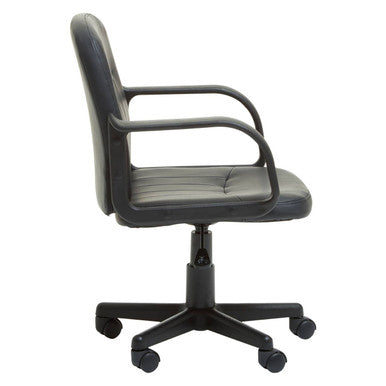 Flint Black Pu Home Office Chair - PN Home
