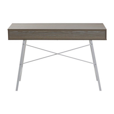 Bradbury Two Drawer Light Oak Veneer Desk - PN Home