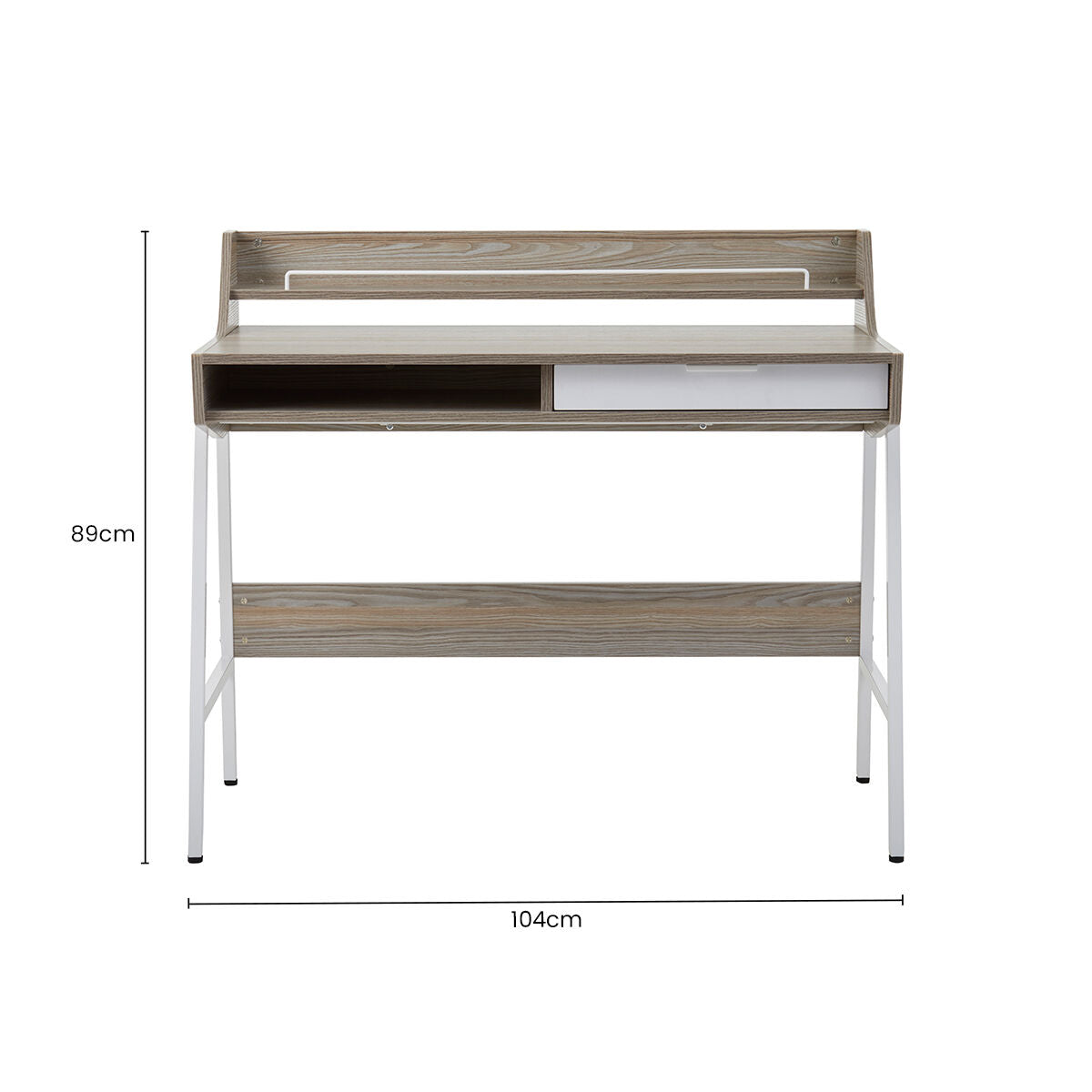 Bradbury Light Oak Veneer Desk - PN Home